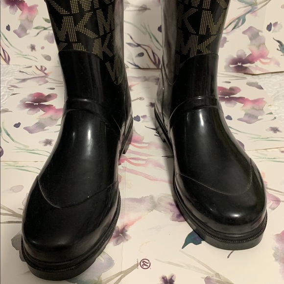 Michael Kors Sutter Rain Boots - Womens Size 7 - Picture 2 of 6